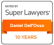Rated By Super Lawyers | Daniel Dell'Osso | 1O Years