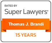 Rated By Super Lawyers | Thomas J. Brandi | 15 Years